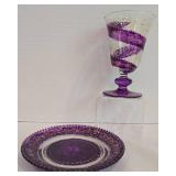Kathryn White Placemats plus Art Glass Cup & Saucer