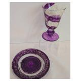 Kathryn White Placemats plus Art Glass Cup & Saucer