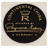 Vintage German Raymond Loewy Continental China Dinnerware