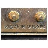 Pair of Israeli Brass & Marble Candlesticks