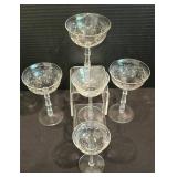Sparkling Vintage Crystal Stemware Options
