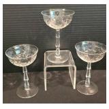 Sparkling Vintage Crystal Stemware Options