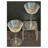 Sparkling Vintage Crystal Stemware Options