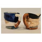 Pair of Vintage Toby Mugs