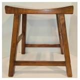 Pottery Barn Vintage-Styled Wooden Stool