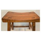 Pottery Barn Vintage-Styled Wooden Stool