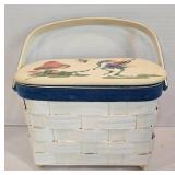 Adorable Woven Basket & Plasticware Set