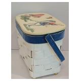 Adorable Woven Basket & Plasticware Set