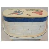 Adorable Woven Basket & Plasticware Set