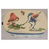 Adorable Woven Basket & Plasticware Set