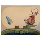 Adorable Woven Basket & Plasticware Set