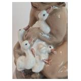 Precious Vintage Dahl Jensen Copenhagen Faun with Ducklings Porcelain Figure
