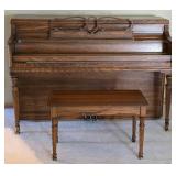 Beautiful Story & Clark Upright Piano & Bench