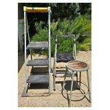 Versatile Step Ladder/Stool Grouping