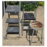 Versatile Step Ladder/Stool Grouping
