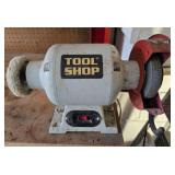 Metal Work Bench, Grinder & Clamp Set