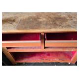 Metal Work Bench, Grinder & Clamp Set