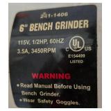 Metal Work Bench, Grinder & Clamp Set