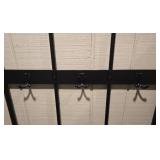 Versatile Metal Entryway Bench/Coat Rack