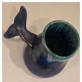 Six Wylie Whale Tail Pottery Mugs