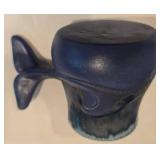 Six Wylie Whale Tail Pottery Mugs