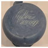 Six Wylie Whale Tail Pottery Mugs