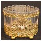 Vintage Glassware Options with Metallic Accents