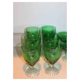Anchor Hocking Forest Green Stemware