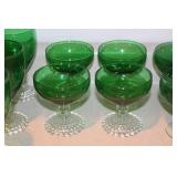 Anchor Hocking Forest Green Stemware