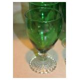 Anchor Hocking Forest Green Stemware
