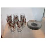 Christmas Pinecone & Berry Glassware