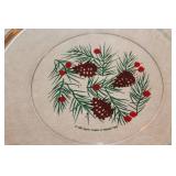 Christmas Pinecone & Berry Glassware