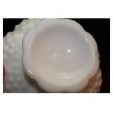 Fenton Hobnail Milk Glass Candy Dish