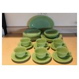 Fire King Jadeite Glass Dishware Set