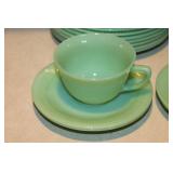 Fire King Jadeite Glass Dishware Set