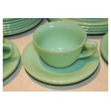 Fire King Jadeite Glass Dishware Set