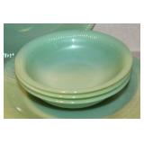 Fire King Jadeite Glass Dishware Set