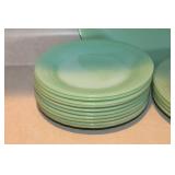 Fire King Jadeite Glass Dishware Set