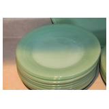 Fire King Jadeite Glass Dishware Set