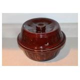 Brown Stoneware Baked Beans Pots