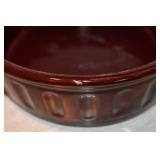 Brown Stoneware Baked Beans Pots