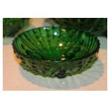 Anchor Hocking Green Burple Dessert Bowl Set
