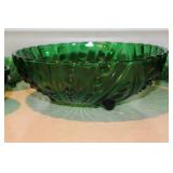 Anchor Hocking Green Burple Dessert Bowl Set