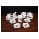 Royal Sealy Moss Rose China Set