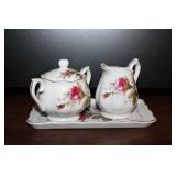 Royal Sealy Moss Rose China Set