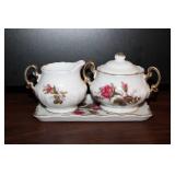 Royal Sealy Moss Rose China Set