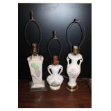 French Provincial China Table Lamps