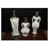 French Provincial China Table Lamps