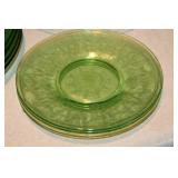 Green Depression Glassware