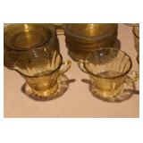 Amber Depression Glassware